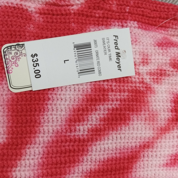 Fred Meyer Sweater spaghetti top Size L tie dye - Picture 6 of 8